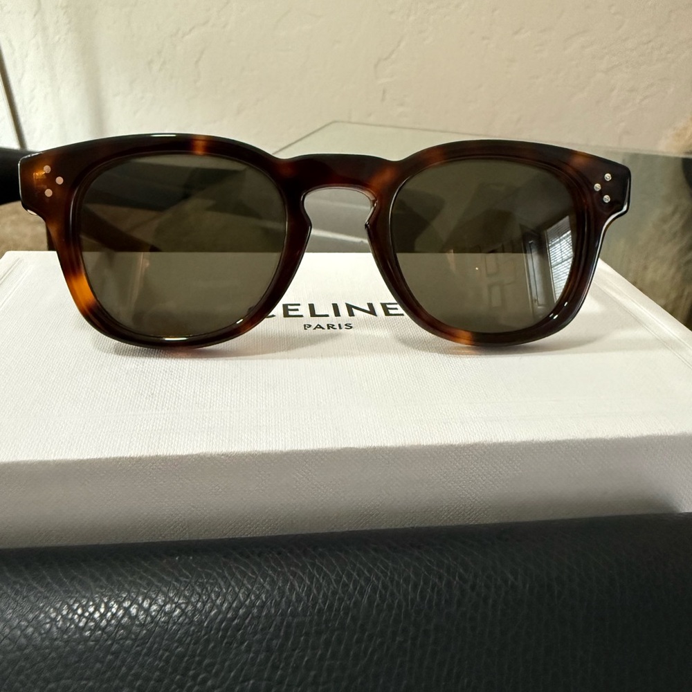 Celine 3 dots 49mm Tortoise Shell Sunglasses